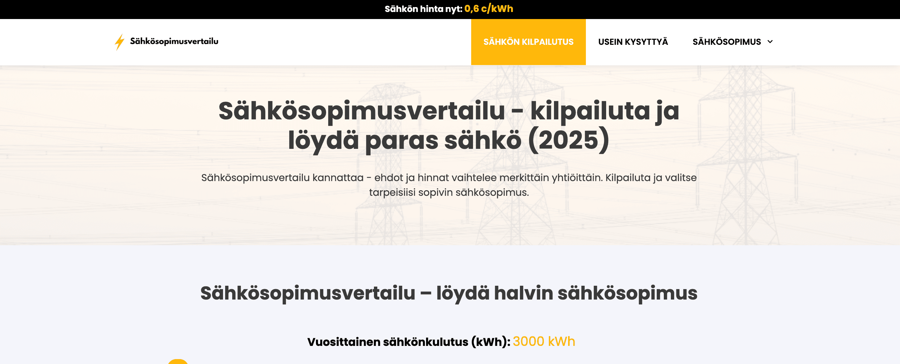 Sähkösopimusvertailu